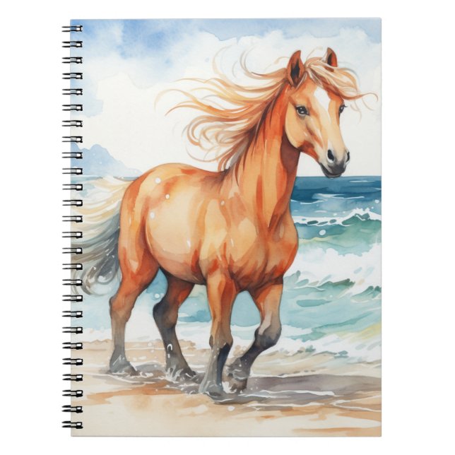 Horse on Beach Notebook (Front)