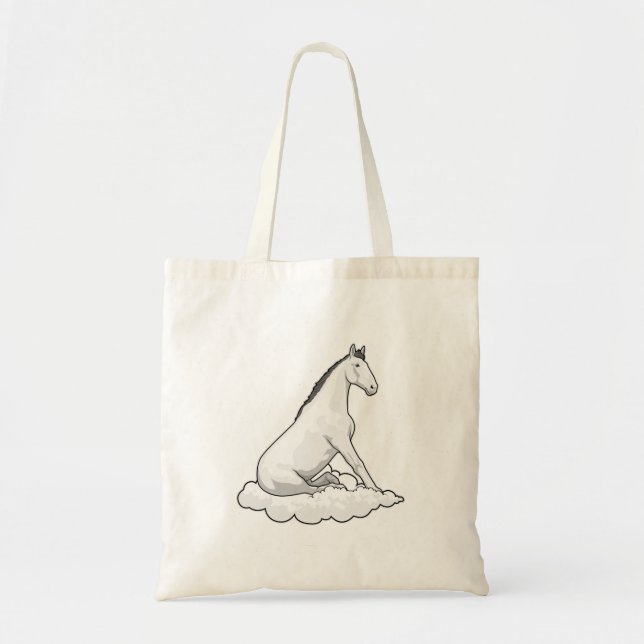 Horse on Cloud Tote Bag (Front)