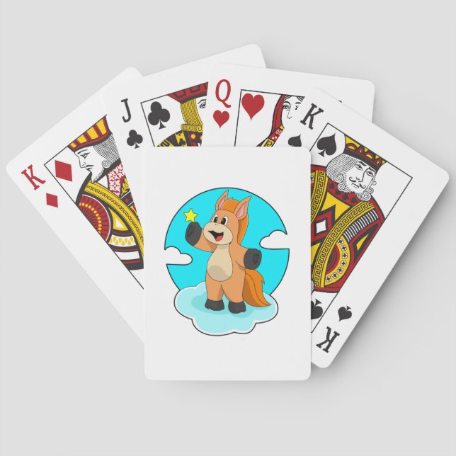 Horse on Clouds Poker Cards (Back)