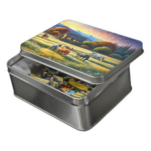 Horse on Farm Wildflower Meadow Jigsaw Puzzle
