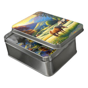 Horse on Farm Wildflower Meadow Jigsaw Puzzle