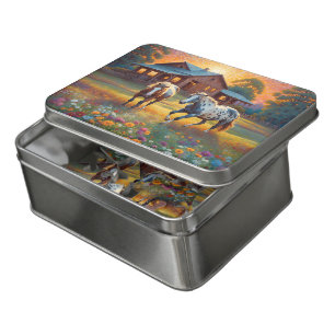 Horse on Farm Wildflower Meadow Jigsaw Puzzle