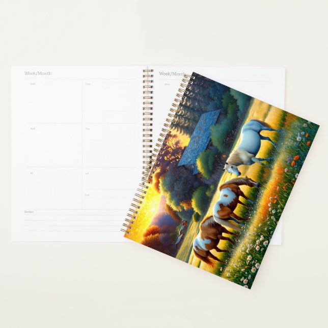 Horse on Farm Wildflower Meadow Planner (Display)