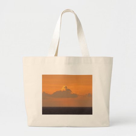 Horse On Fire Large Tote Bag