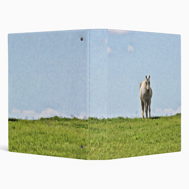 Horse on Hill Art Binder Notebook (Background)