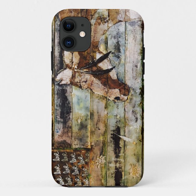 Horse on pallets iphone case (Back)