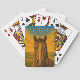 Horse Open Prairie Wildlife Poker Cards