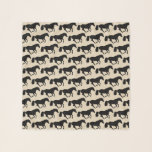 Horse or pony scarf<br><div class="desc">A black horse or pony silhouette</div>