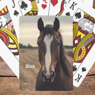Horse Owner Photo Playing Cards Stocking Stuffer 