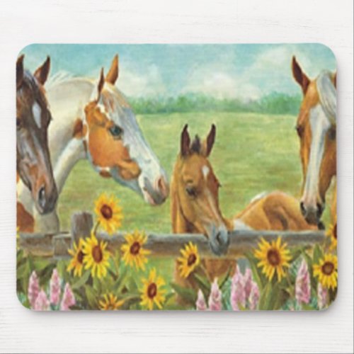 Horse Painting Mouse Pad