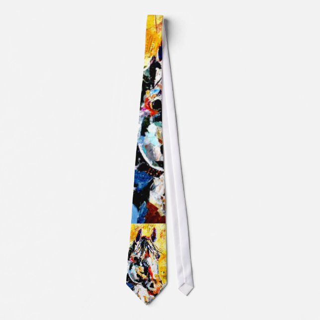 Horse Painting Neck Tie (Front)