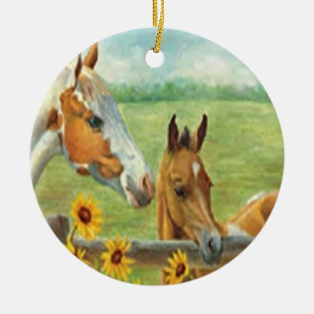 Horse Painting Ornament (Front)