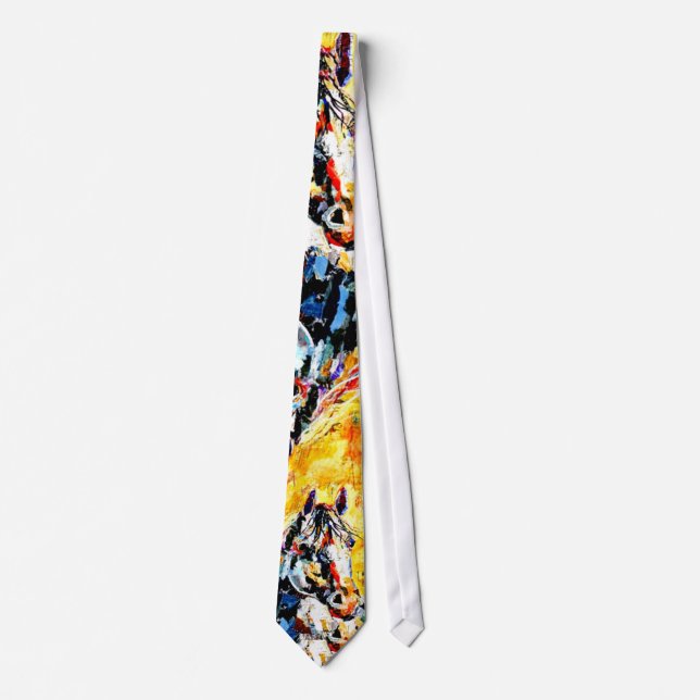 Horse Painting Tie (Front)