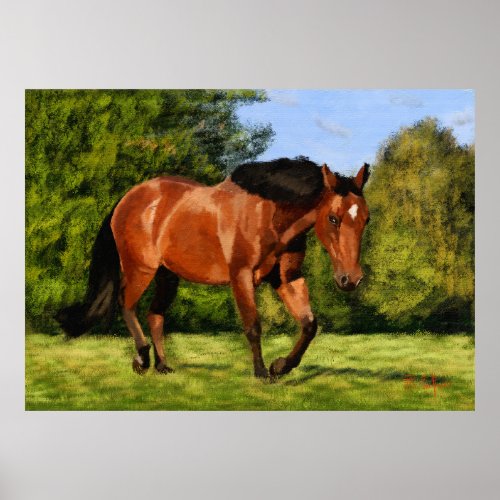 Horse Painting Wall art print