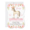 Horse party invitations for girl