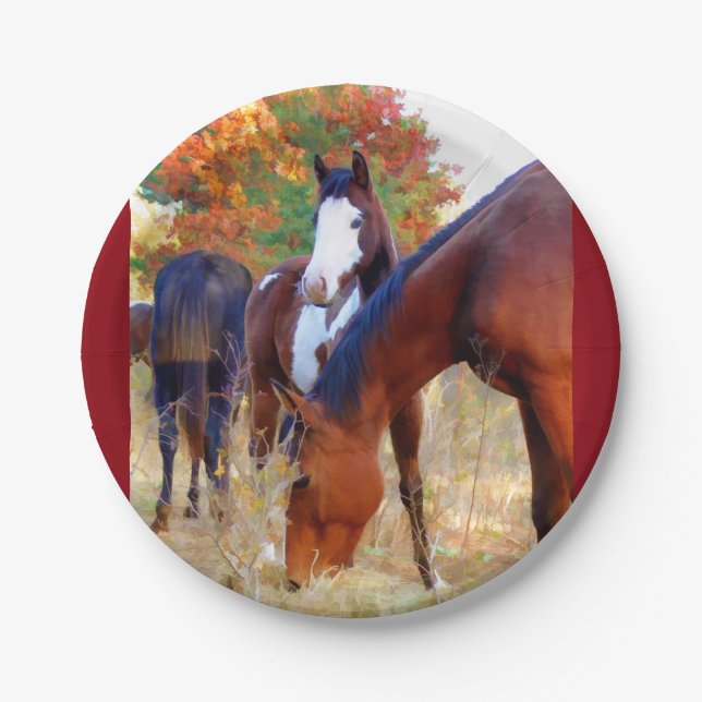 Horse Party Paper Plates (Front)