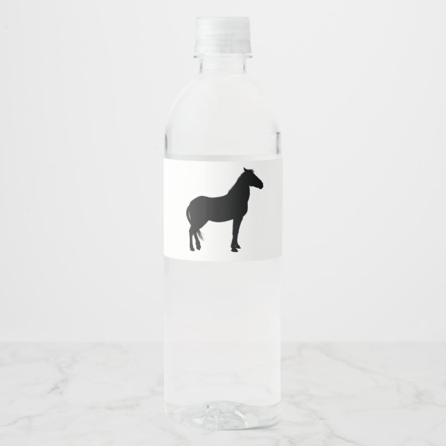 Horse Party Supplies Water Bottle Label (Front)