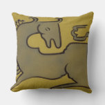 Horse (pen, Ink &amp; Gouache On Paper) Throw Pillow at Zazzle