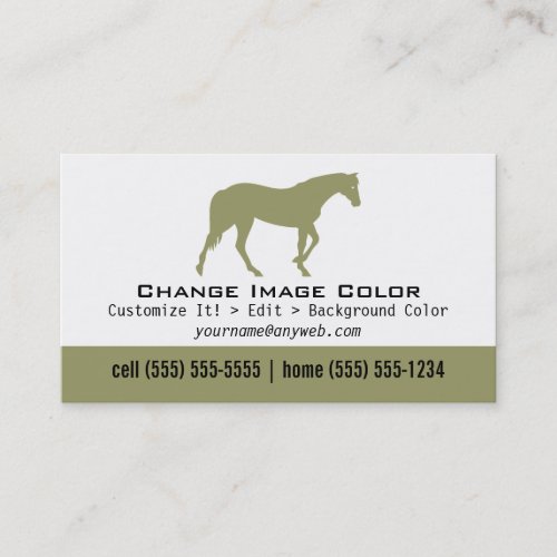 Horse - Personal Business Card