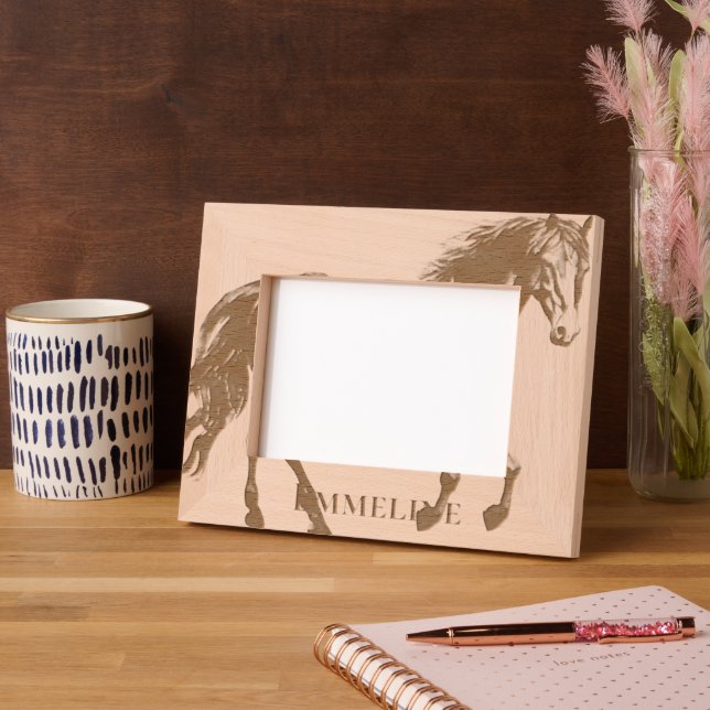 Horse Personalized Engraved Frames (Left)