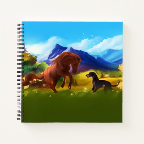 Horse Phenomena College Ruled Notebook