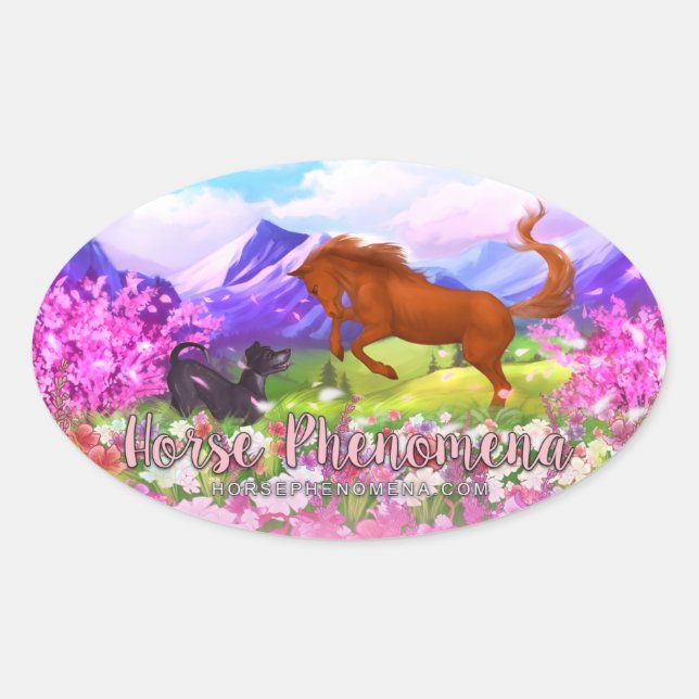 Horse Phenomena Spring Sticker (Front)