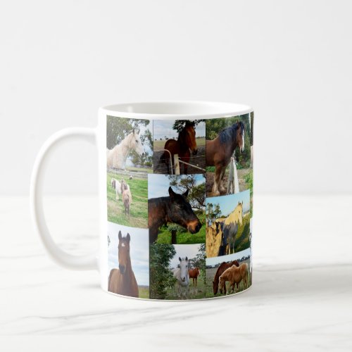 Horse Photo Collage Coffee Mug