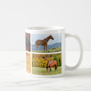 Horse Photo Collage Mug