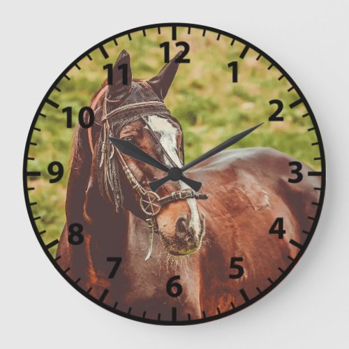 Horse Photo Customizeable Horses Clock