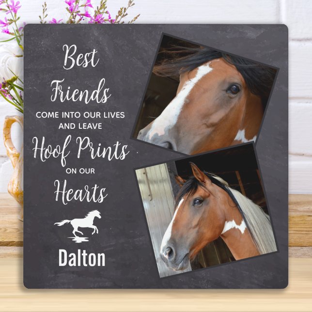 Horse Photo Remembrance Pet Memorial Plaque (Creator Uploaded)