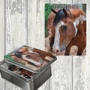 Horse Photo with name Jigsaw Puzzle