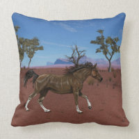 Horse pilow throw pillow