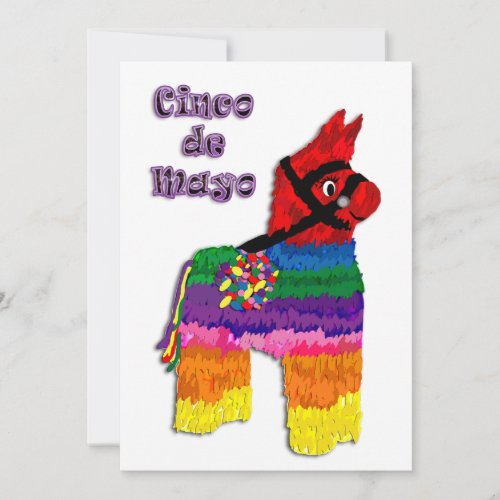 Horse Pinata Cinco de Mayo Invitation