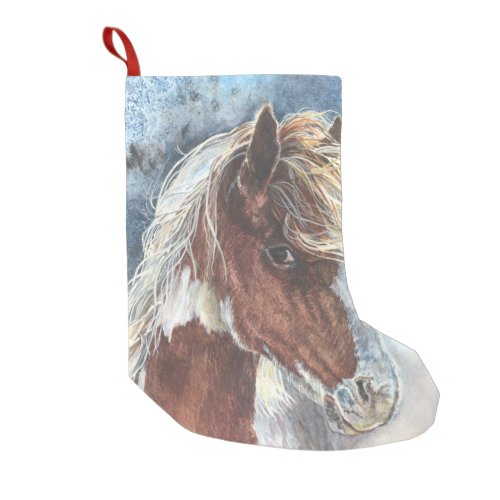 Horse Pinto Pony Cowgirl Christmas Stocking