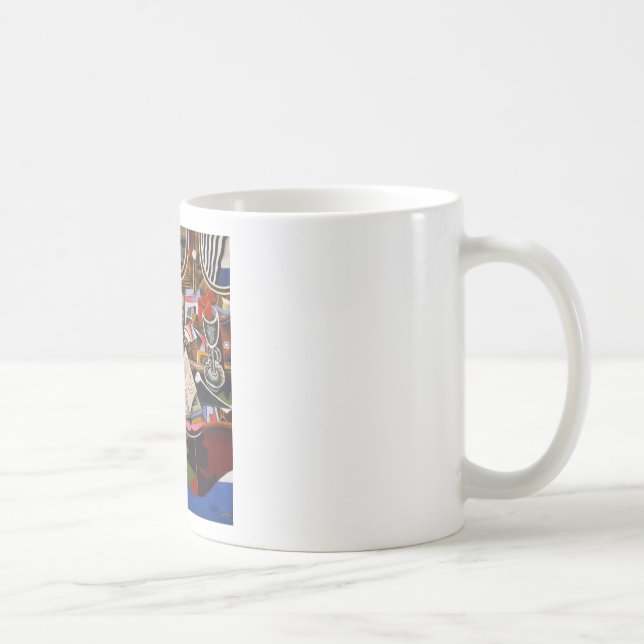 Horse Pipe Red Flower by Joan Miro Coffee Mug (Right)