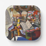 Horse Pipe Red Flower by Joan Miro Paper Plates