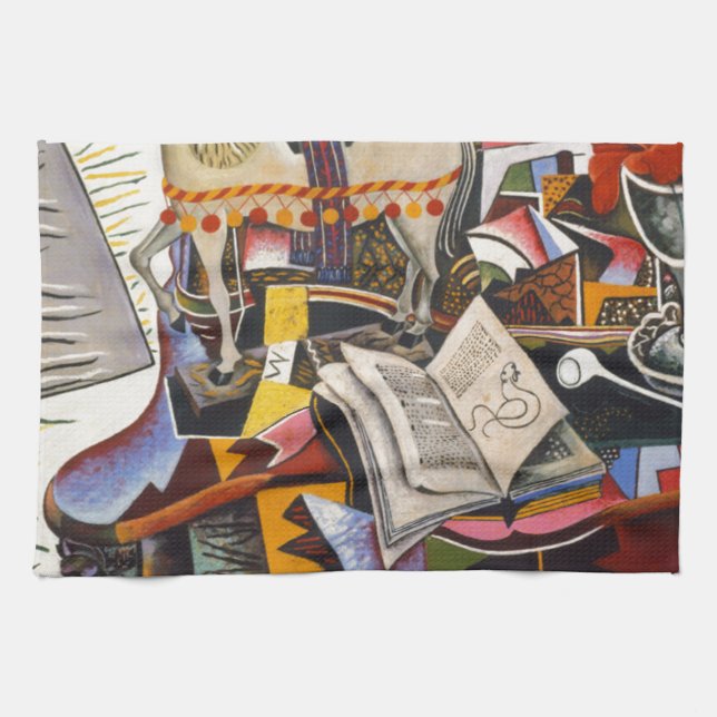 Horse Pipe Red Flower by Joan Miro Towel (Horizontal)