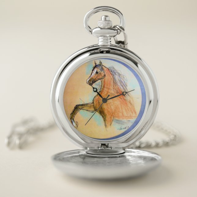 Horse Pocket Watch by Hevener (Inside)