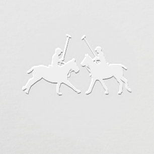 Horse Polo Players Polo Match Image Only No Text Embosser