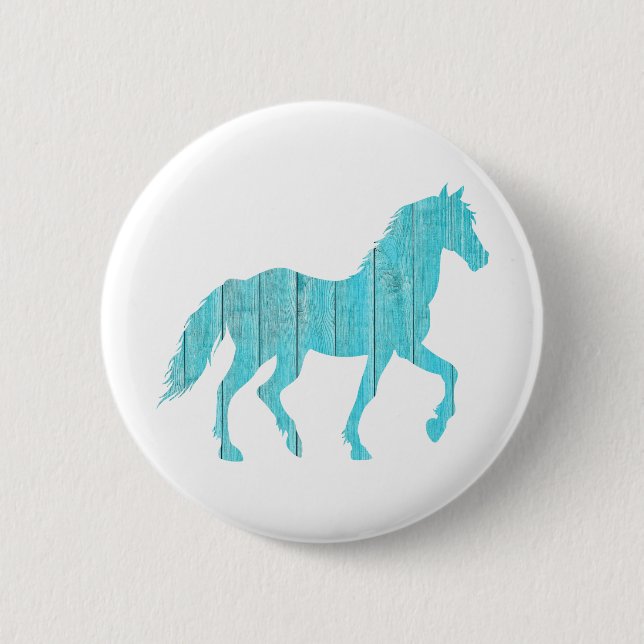 horse pony  animal  stallion,  mustang  silhouette button (Front)