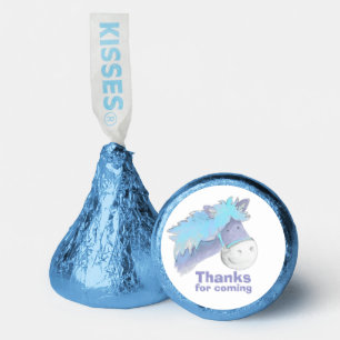 Horse pony riding thank you party blue hershey®'s kisses®
