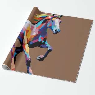 Horse pop art  wrapping paper