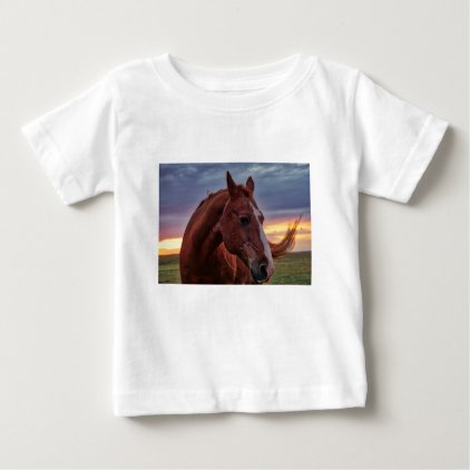 Horse Portrait Baby T-Shirt