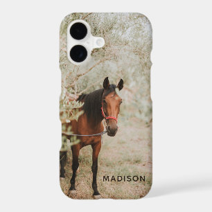 Horse Portrait Custom Equine Animal Personalized iPhone 17 Case
