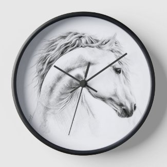 Horse Portrait Elegant Drawing Equestrian Art