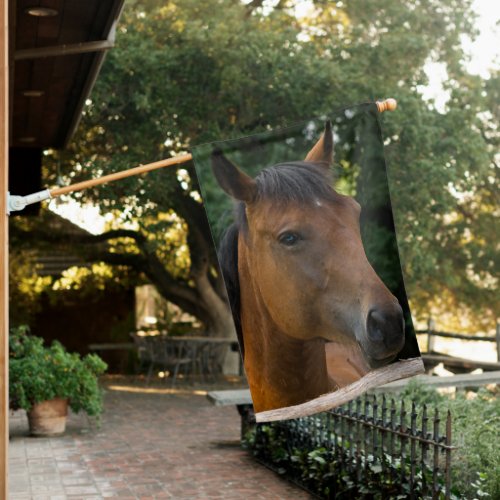 Horse Portrait House Flag