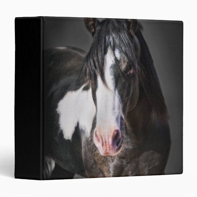 Horse Portrait II 3 Ring Binder (Front/Spine)