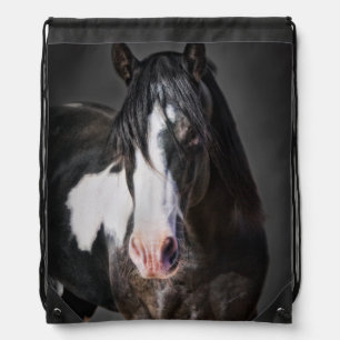 Horse Portrait II Drawstring Bag