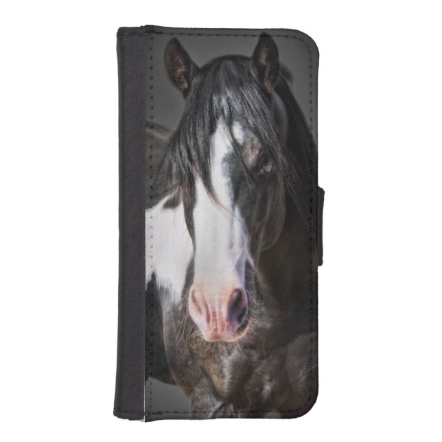 Horse Portrait II iPhone Wallet Case (Front)