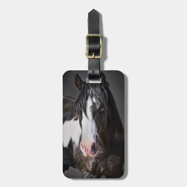 Horse Portrait II Luggage Tag (Front Vertical)